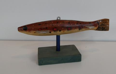 Brown Trout Ice Fishing Decoy