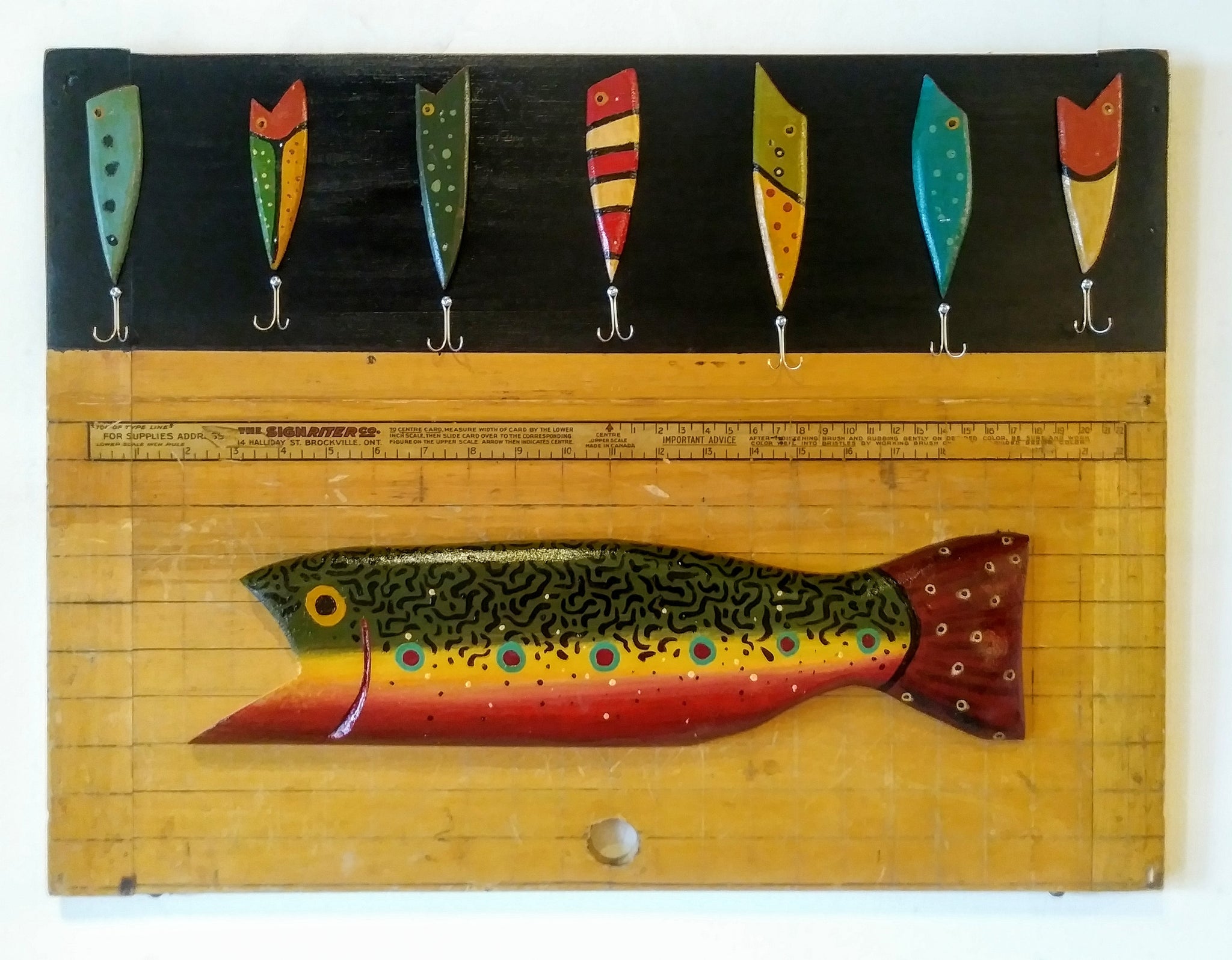Signriter Brook Trout with Lures